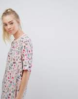 Thumbnail for your product : Monki Novelty Love Me Pajama Night Dress