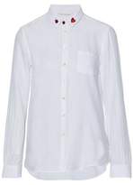 Thumbnail for your product : Chinti and Parker Embroidered Cotton And Silk-Blend Shirt