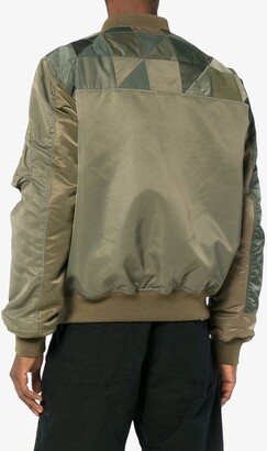 Children of the Discordance MA-1 panelled bomber jacket