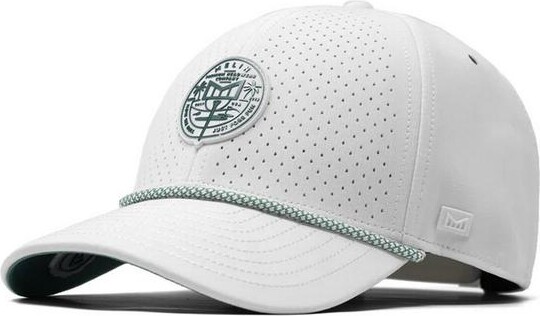 Melin A-Game Links Hydro Golf Snapback Hat One Size White Green
