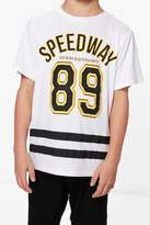 Thumbnail for your product : boohoo Boys Speedway 89 T-Shirt & Jersey Shorts Set