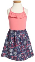 Thumbnail for your product : Lilly Pulitzer 'Dory' Glow-in-the-Dark Print Fit & Flare Sundress (Little Girls & Big Girls)