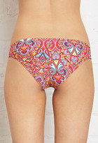 Thumbnail for your product : Forever 21 Paisley Strappy Bikini Bottom