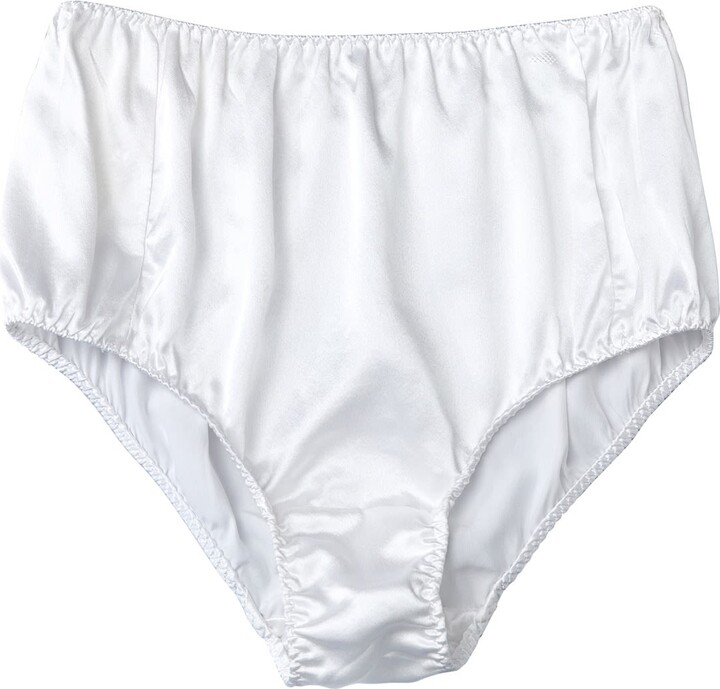 Soft Strokes Silk Women's Pure Mulberry Silk French Cut Panties High Waist  - Pearl White - ShopStyle Knickers