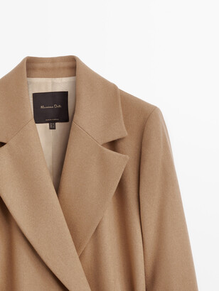 Massimo Dutti Wool Robe Coat - ShopStyle