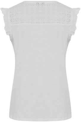 M&Co Broderie frill top