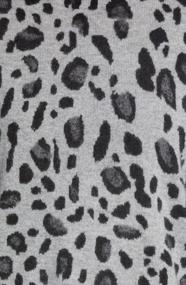 Halogen Leopard Cashmere Sweater