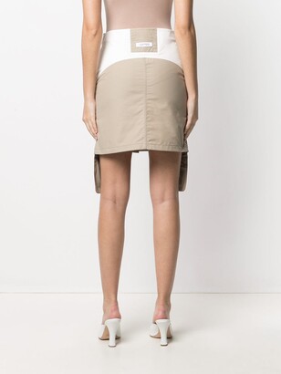 Lourdes High-Rise Asymmetric Fitted Skirt