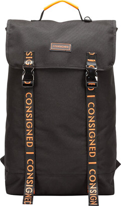 CONSIGNED - Zane Backpack Black-Orange