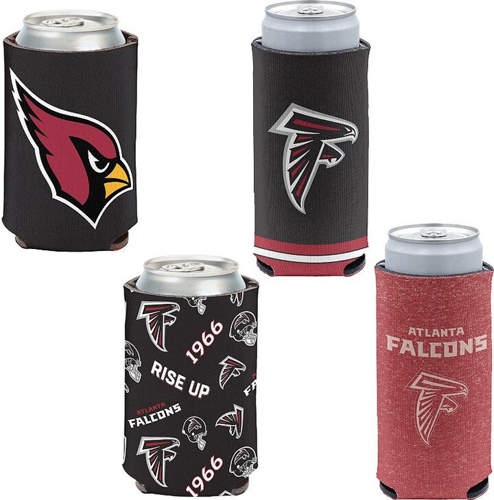 WinCraft Atlanta Falcons 4-Pack 12oz. Can & Slim Can Cooler Set