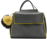 Thumbnail for your product : Orciani pom pom soft lined tote