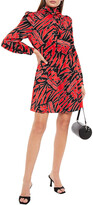 Thumbnail for your product : Love Moschino Ruffle-trimmed Printed Cady Mini Dress