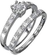 Thumbnail for your product : Love DIAMOND Sterling Silver 13 Point Diamond Bridal Set