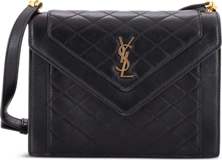 Saint Laurent Pre-Owned Gaby Envelope Satchel Quilted Leather Mini crossbody bag