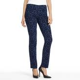 Thumbnail for your product : Jones New York The Straight Leg Jean in Flock Scroll Print