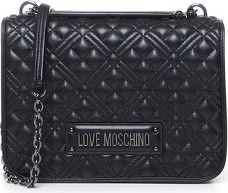Love Moschino Chain-Linked Quilted Shoulder Bag