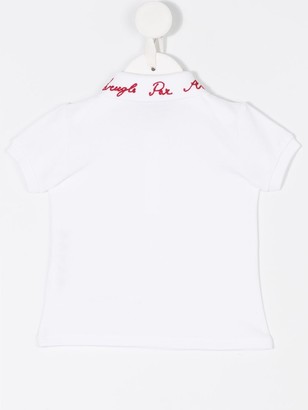Gucci Children Embroidered Collar Polo Shirt