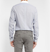 Thumbnail for your product : Gucci Navy Slim-Fit Contrast-Collar Striped Cotton Shirt