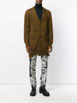 Thumbnail for your product : Alexander McQueen distressed longline cardigan