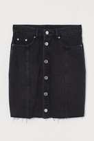 HM Black Denim Skirt