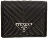 Thumbnail for your product : Prada Black Quilted Bifold Wallet