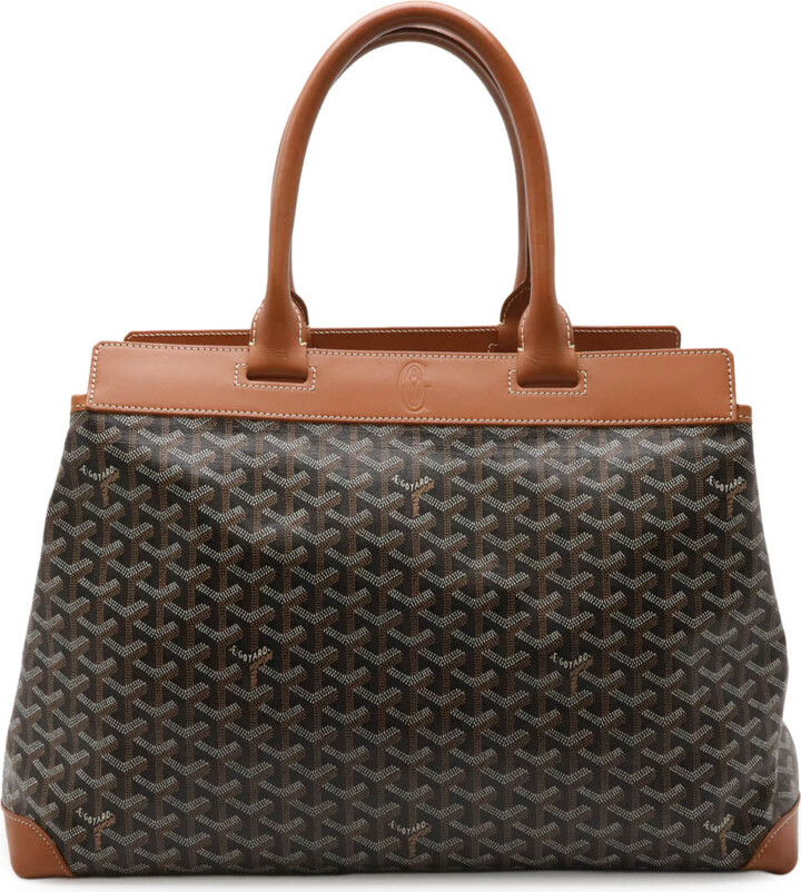 Goyard Belchasse MM Tote Bag Coated Canvas Leather