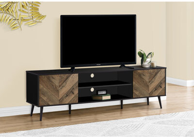 Tv Stand, Console, Media Entertainment Center, Storage Cabinet, Living Room, Bedroom, Laminate, Wood Legs, Contemporary, Modern