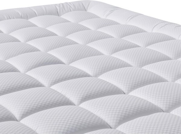 AoiboxQueenSizeMattressPadCoolingBreathableQuiltedSoftMattressTopperProtectorDeepPocket60x80White