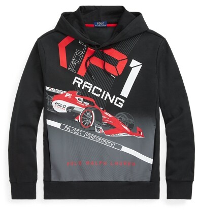 Ralph Lauren Cotton Interlock Racing Hoodie - ShopStyle