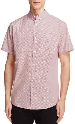 Oxford Lads Geometric Print Slim Fit Button-Down Shirt