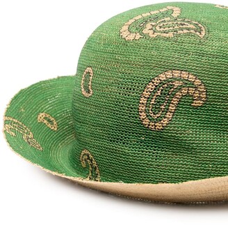 Etro Paisley Print Woven Sun Hat