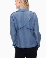 Thumbnail for your product : Splendid Soft Drape Front Jacket Denim Wash