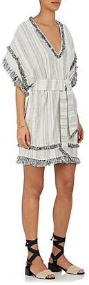 Zimmermann Women's Fringe Striped Linen-Cotton Dress