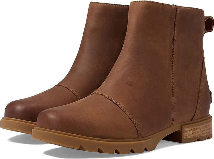 SOREL Emelietm III Zip Waterproof Women's Boots Velvet Tan/Gum 2 : 11 B - Medium, Leather