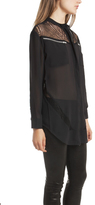Thumbnail for your product : IRO Jill Lacey Long Sleeve Blouse