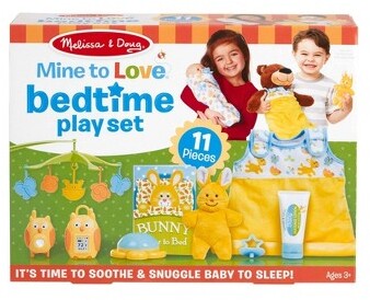 Melissa&DougMinetoLoveBedtimePlaySetforDollswithNight-Light,BabyMonitors,Mobile,More-11pc:EmotionalDevelopment
