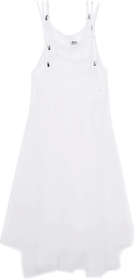 Tulle Overlay Sheer Dress
