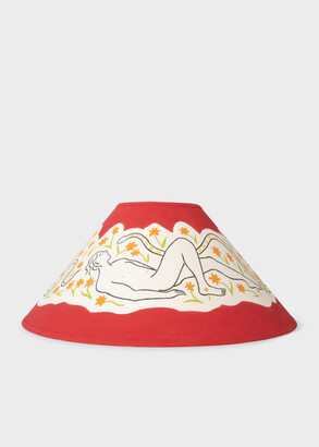 Paul Smith 'The Snake Prince' Red Hand Painted Lampshade by Hal Haines for