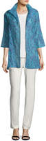 Thumbnail for your product : Caroline Rose Tonal Ribbon Topper Jacket, Blue, Plus Size