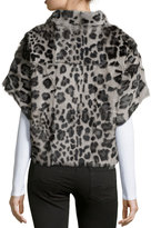 Thumbnail for your product : Pologeorgis Leopard-Print Fur Batwing Vest, Leopard