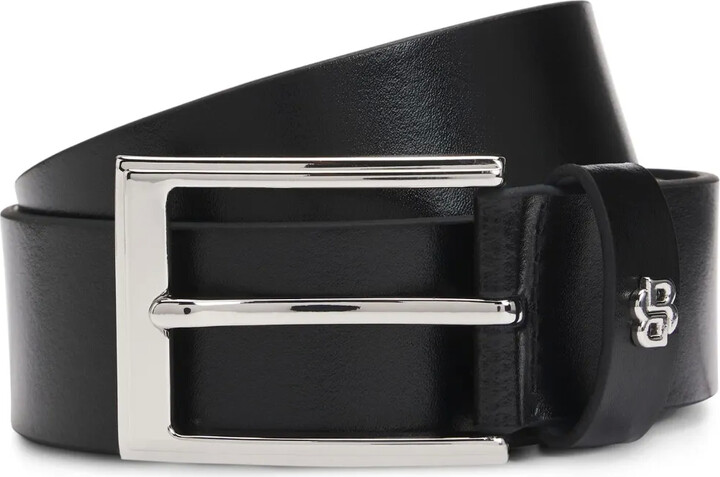 HUGO BOSS Logo Plaque-Detailing Belt