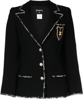 Thumbnail for your product : Chanel Pre Owned 2005 Logo Emblem Notch Lapels Jacket