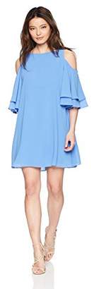 Jessica Howard Women's Petite Butterfly Sleeve Trap Dress