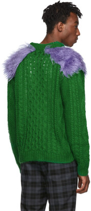 Prada Green Fisherman Sweater