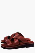 Thumbnail for your product : boohoo Real Suede Strap Sandal