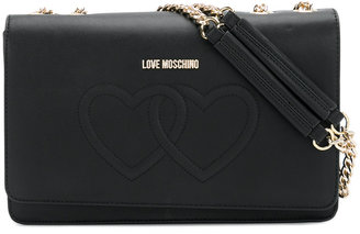 Love Moschino double heart crossbody bag