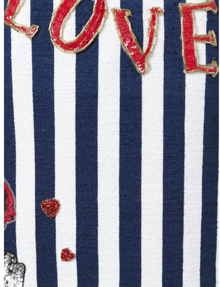 Dolce & Gabbana Italia embroidery striped dress