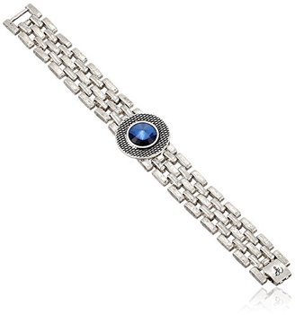 Sam Edelman Blue Long Watchband Stone Bracelet, 7.0''