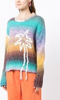 Thumbnail for your product : Mira Mikati Palm Tree-Embroidered Gradient Jumper