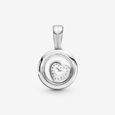 Thumbnail for your product : Pandora Lockets Logo Heart Dangle Charm